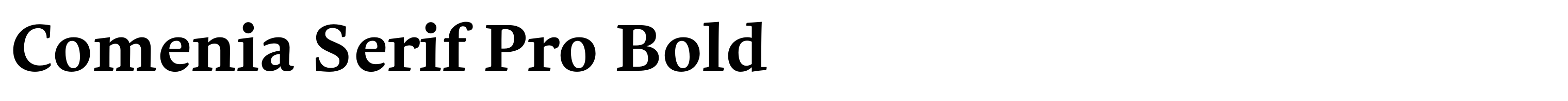 Comenia Serif Pro Bold